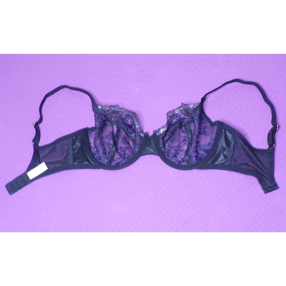 WACOAL Scene Stealer Lace Underwire Bra Black 32DD #855312 NEW - Picture 13 of 13